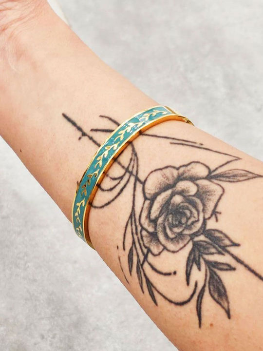 Awear Women's Bracelet Handcuffs made of Steel Gold Plated