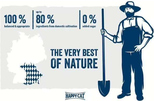 Happy Cat Dry Food for Adult Sterilized Cats with Salmon 4kg