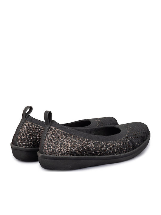 Leather Ballerinas Ayla Paige Black