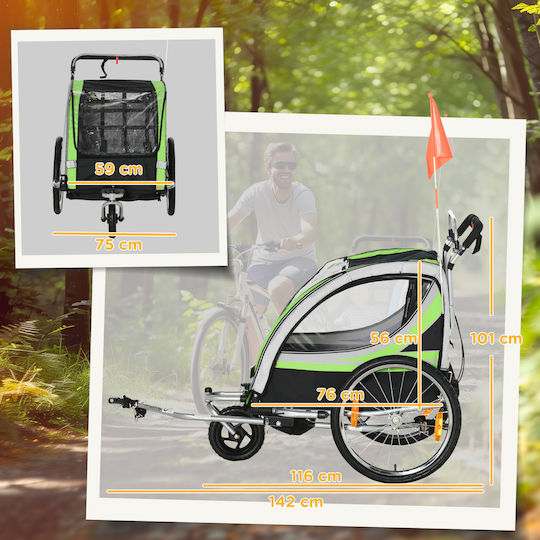 HomCom Bicycle Trailer