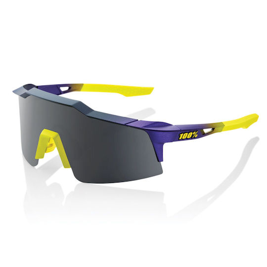 100% Cycling Glasses Speedcraft SL with Yellow Frame & Dark Lenses