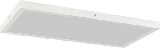 HomCom Таванно осветление 60бр Бяла с Вграден LED