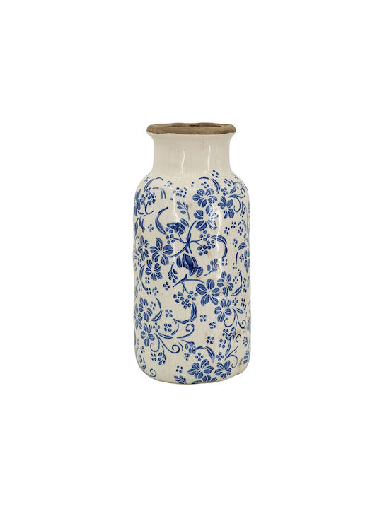 Artekko Decorative Vase Aging White 14.5x14.5x31.7cm