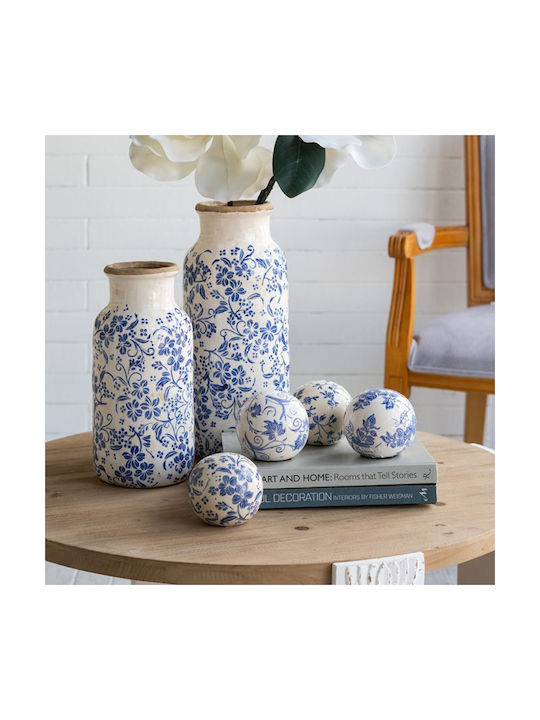 Artekko Decorative Vase Aging White 14.5x14.5x31.7cm
