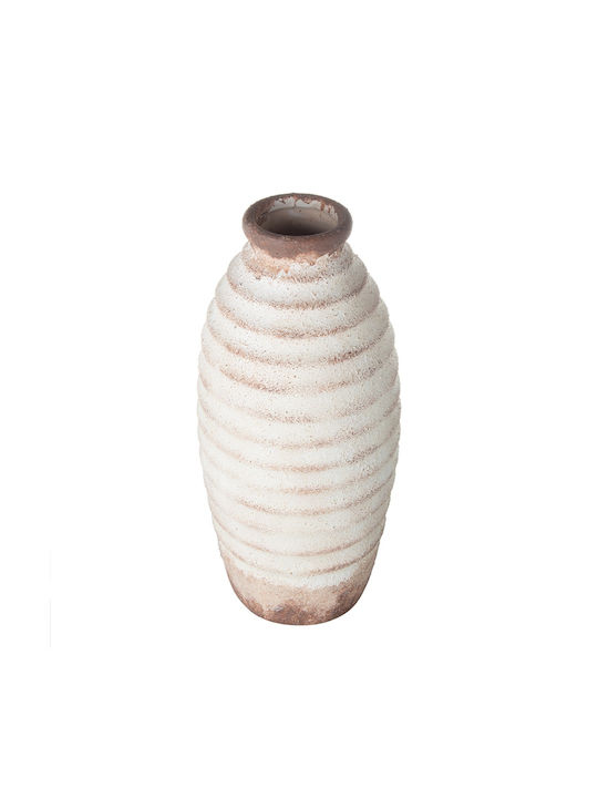 Artekko Decorative Vase White 12.7x12.7x28.4cm