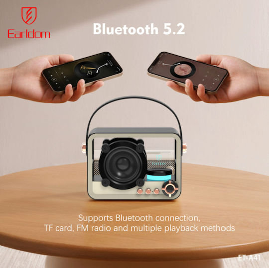 Earldom Ηχείο Bluetooth 5W με Ραδιόφωνο Διάφανο ET-A41