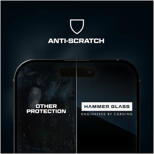 Tempered Glass Hammer Glass Apple Iphone 16 Corning 1 Τεμ