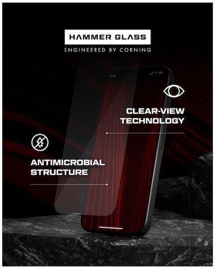 Tempered Glass Hammer Glass Apple Iphone 16 Corning 1 Τεμ