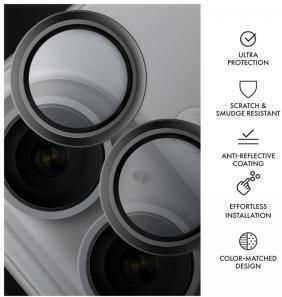 Tempered Glass Full Face Hammer Glass Τζαμάκι Κάμερας Apple Iphone 16 16 Plus Ασημί