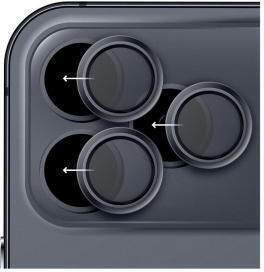 Tempered Glass Full Face Hammer Glass Camera Protector Apple iPhone 17 Pro 17 Pro Max Dark Blue