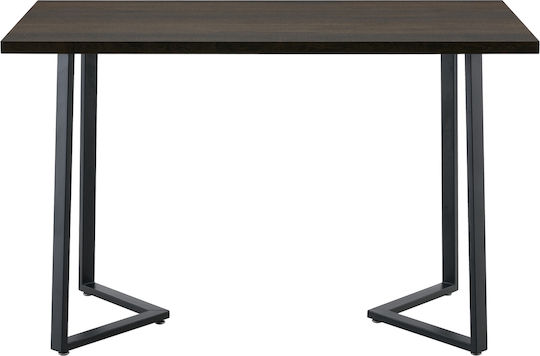 Winford Τραπεζαρίας Καρυδί/μαύρο 120x70x76εκ. Winford Τραπεζαρίας Καρυδί/μαύρο 120x70x76εκ.