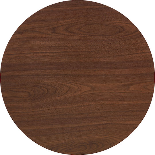 Quinton Στρογγυλό Τραπεζαρίας Καρυδί/μαύρο 60x60x74εκ. Quinton Στρογγυλό Τραπεζαρίας Καρυδί/μαύρο 60x60x74εκ.