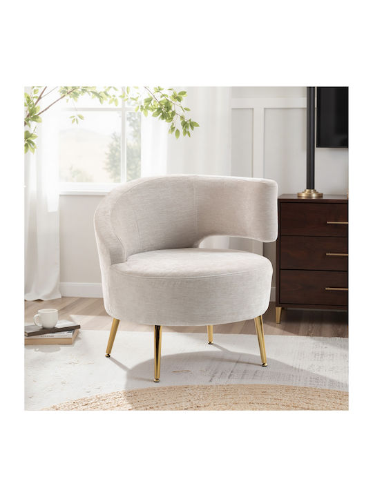 Relaxsessel White Cream 69x65x67cm