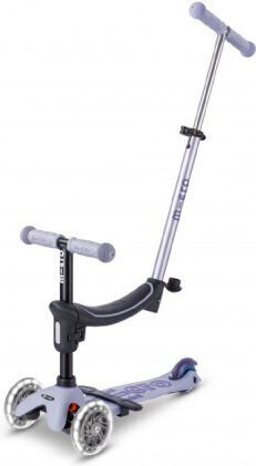 Micro Kids Scooters Deluxe Rock And Go 3-Wheel with Seat for 12m Lavender Mist