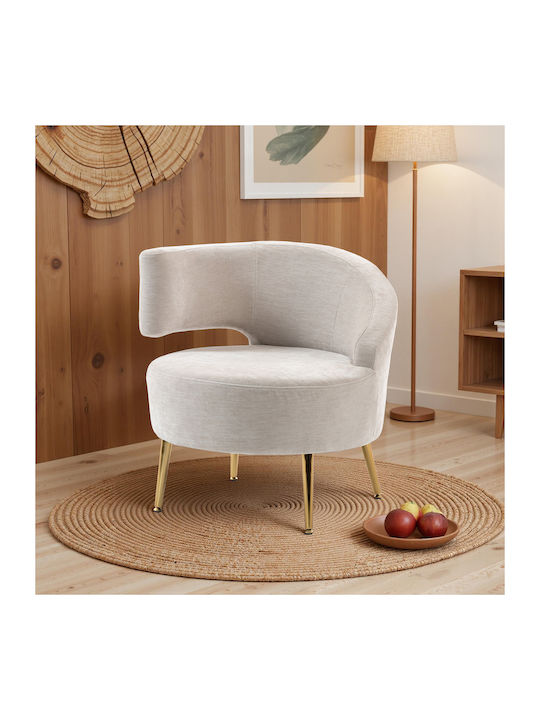 Relaxsessel White Cream 69x65x67cm