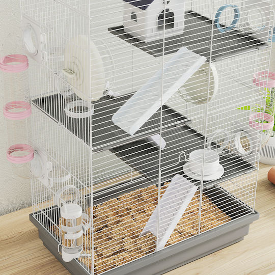 Pawhut Rodent Cage 47x30x70cm