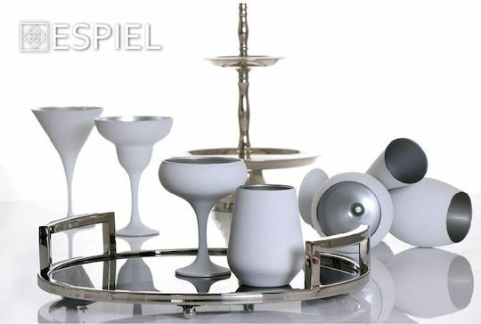 Espiel Set Wasser Brillen Glas Silber 550ml 6 Stück