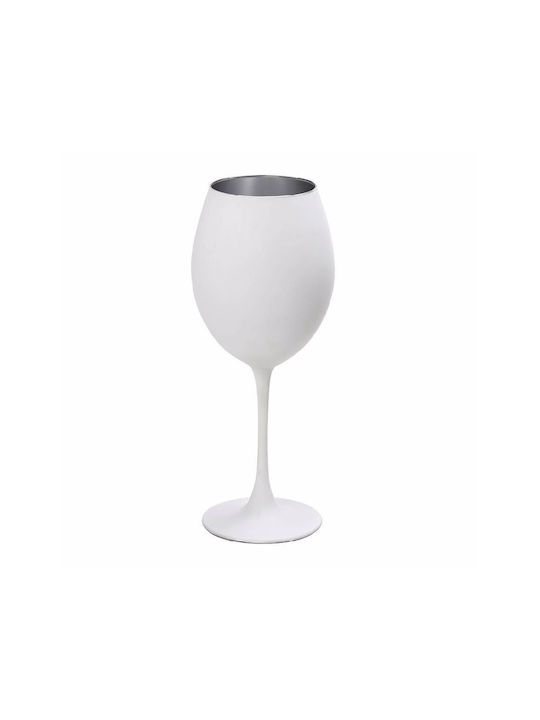 Espiel Set Gläser für Weißwein aus Glas in Silber Farbe 550ml 6Stück
