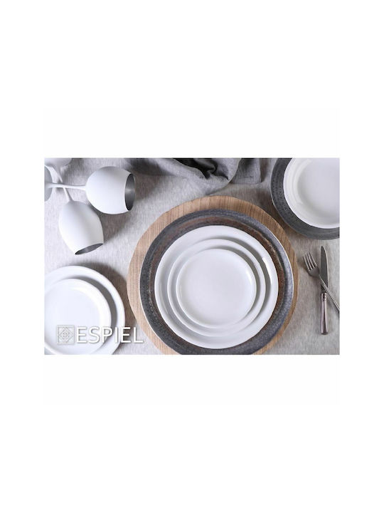 Espiel Set Gläser für Weißwein aus Glas in Silber Farbe 655ml 6Stück