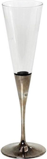 Espiel Satz Champagner Kelch Glas Silber 150ml 6 Stück