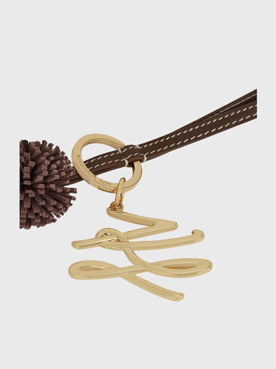 Karl Lagerfeld K Autograph Pompom Charm B1w50067 Brown