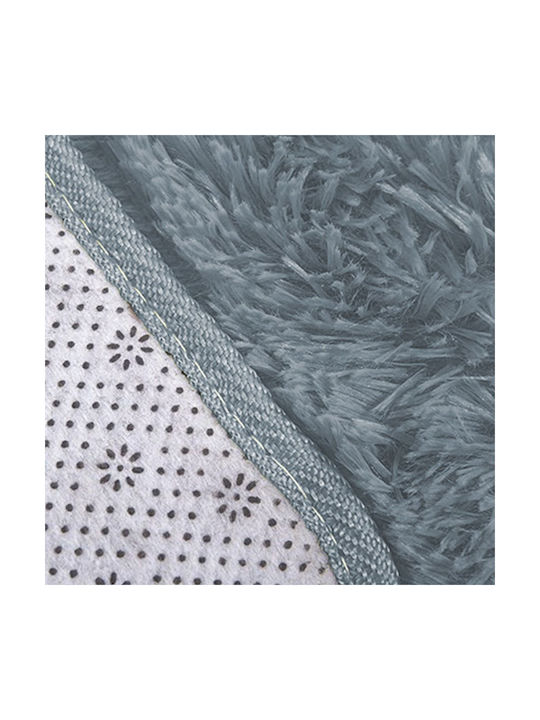 Χαλί Shaggy 250x300cm Light Silver