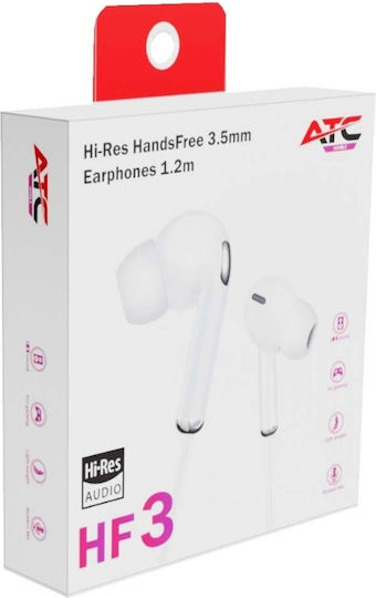 ATC Hfr3 In-Ear Freisprecheinrichtung Kopfhörer mit Stecker 3.5mm Weiß