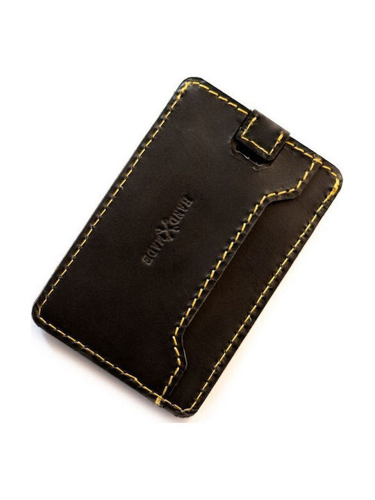 Πορτοφολι Card Holder Δερματινο Wiberg Black Trip Machine