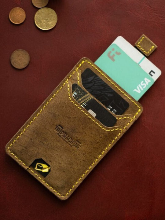 Πορτοφολι Card Holder Δερματινο Wiberg Tobacco Trip Machine