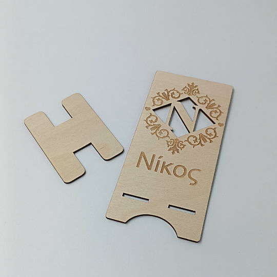 Wooden Phone Stand Personalized Name Engraving Toxylo