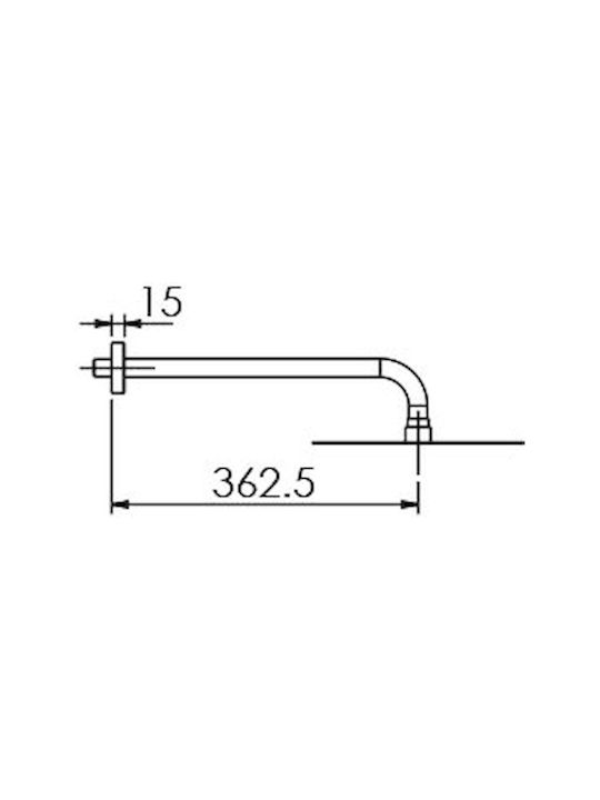 Excel Built-in Mixer, Hand Shower & Shower Head Set for Shower 2 Exits Black