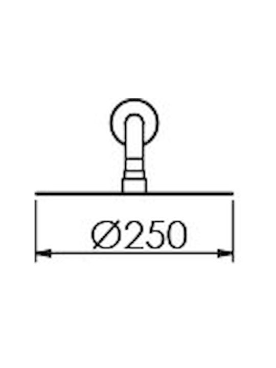 Excel Built-in Mixer, Hand Shower & Shower Head Set for Shower 2 Exits Black