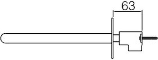 Excel Set Mischer & Auslauf für Wandmontage für für Waschbecken 2 Ausgänge Weiß