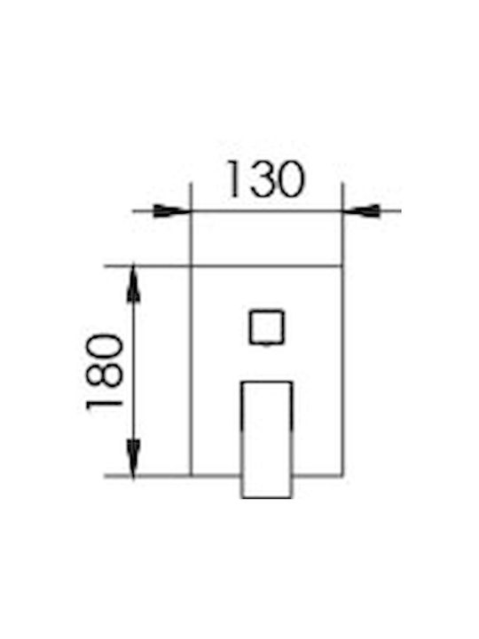 Excel Built-in Mixer, Hand Shower & Shower Head Set for Shower 3 Exits Bronze