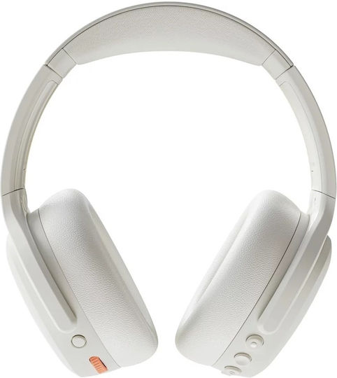 Skullcandy Crusher ANC 2 Wireless / Wired Over Ear Headphones with 60 hours of Operation and Quick Charge White/Orange