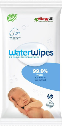 WaterWipes Υποαλλεργικά Μωρομάντηλα με 99.9% Νερό, χωρίς Άρωμα, Οινόπνευμα & Parabens 28τμχ