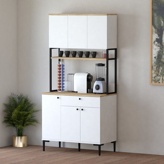 Lenner Coloană de Bucătărie White-sonoma 90x45x184buc