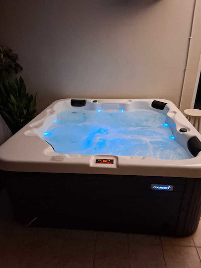 Oxygon Badewanne Acryl mit Hydrotherapie 205x205cm