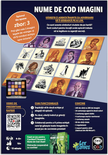 Joc de Societate Codenames: Pictures pentru 4-8 Jucători 10+ Ani Lex Games