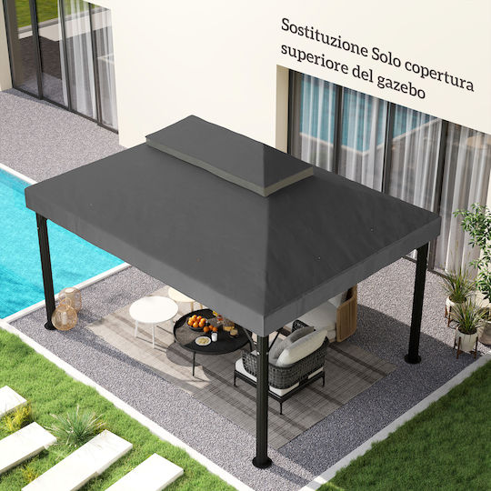 Outsunny Pavillonabdeckung Gray 4x3m
