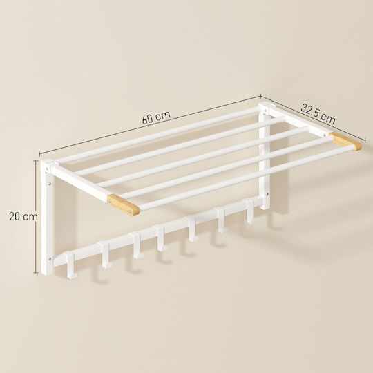 HomCom με Βίδες ​60x32.5cm Λευκό