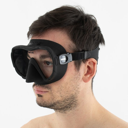 Seac X-Frame Diving Mask Silicone Black