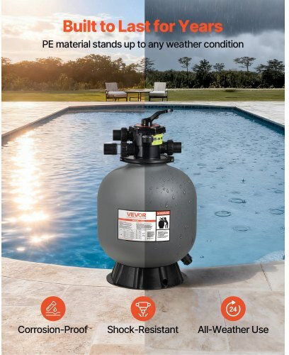 Vevor Pool Filters & Filtration Systems Sand Filter with Diameter 50.8cm.