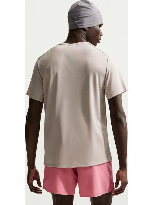 Nike Dri-fit Uv Miler Dri-Fit Tricou Ecru