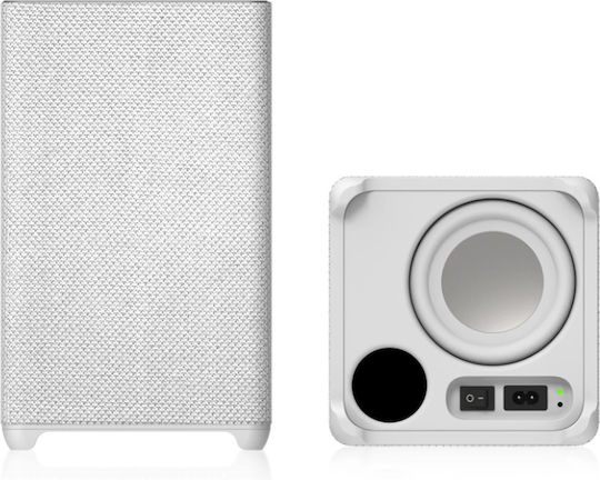 Homatics Sound & Sound Ασύρματα Ηχεία Υπολογιστή 2.1 με Bluetooth Λευκά