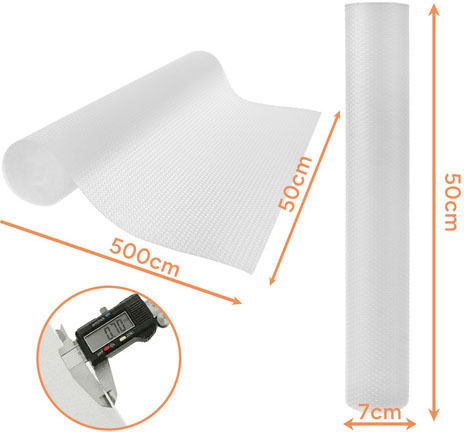 Suprafață Antiderapantă Pentru Dulapuri Și Sertare De Bucătărie Albă 500x50 Cm Ruhhy