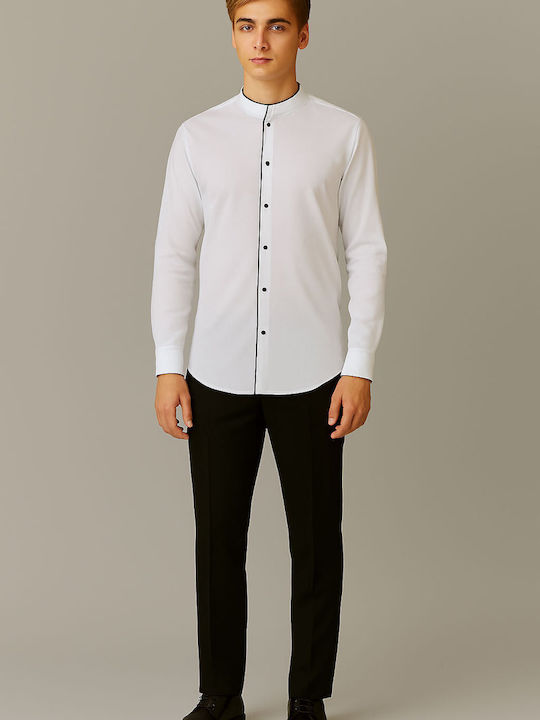 Langärmlig Hemd White