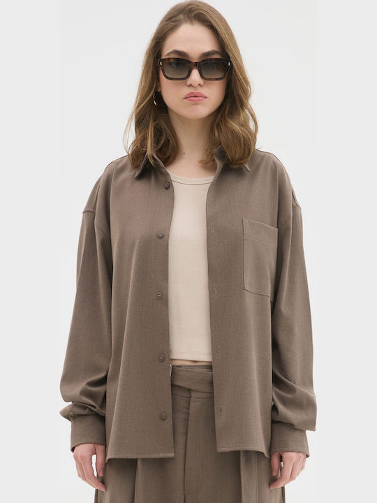 Long-sleeved Shirt Brown
