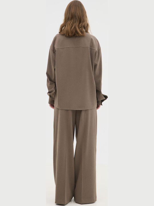 Long-sleeved Shirt Brown