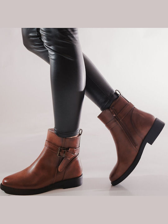 Stiefeletten Damen Braun